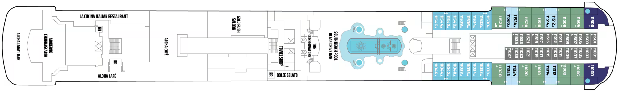 Deck 11 plan